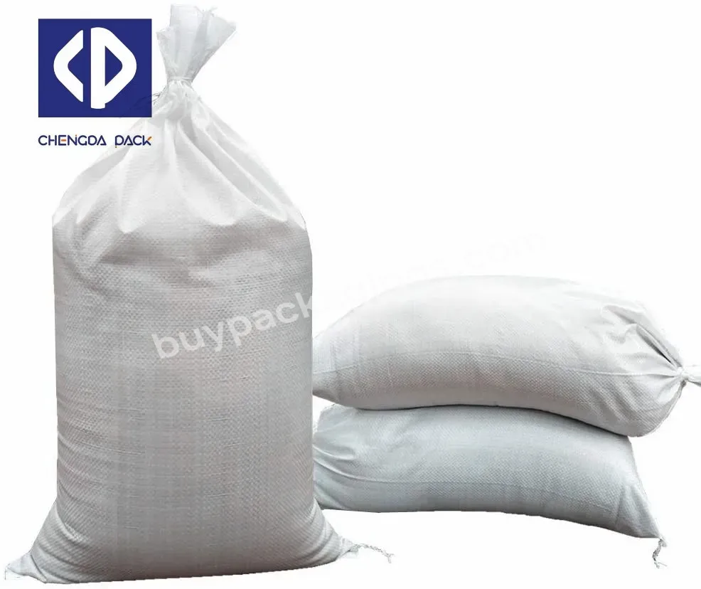 Heavy Duty Sand Bags With Tie Strings Empty Woven Polypropylene Sand-bags With Uv Protection