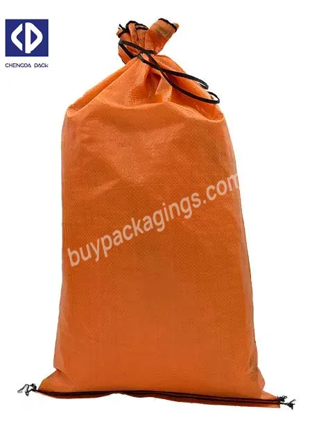 Heavy Duty Sand Bags With Tie Strings Empty Woven Polypropylene Sand-bags With Uv Protection