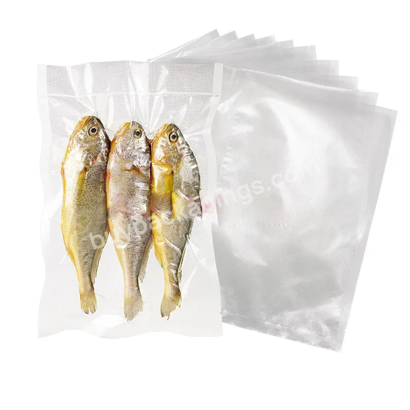 High Barrier Food Grade Custom Size Dry Meat Clear Plastic Vacuumed Bag With Your Own Logo