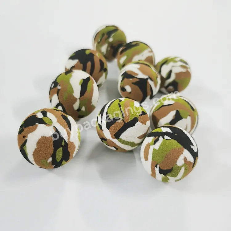 High Density Cheap Eva Bouncy Ball Colorful Eva/nbr Foam Anti Stress Sponge Small Soft Foam Camouflage Balls