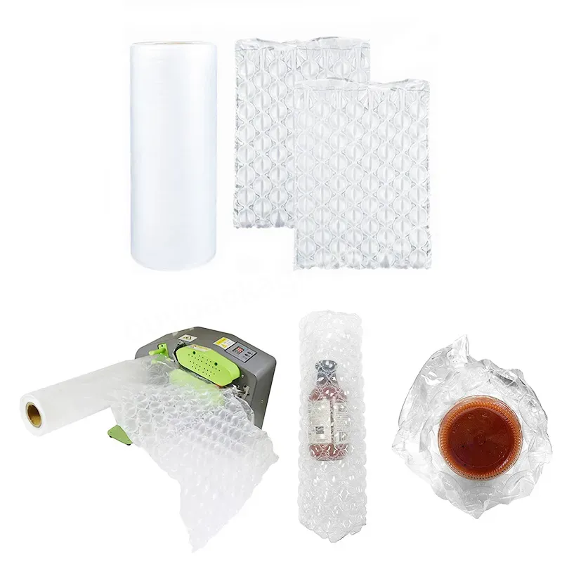 High Density Hdpe Material Air Cushion Bubble Film Roll Bubble Packaging