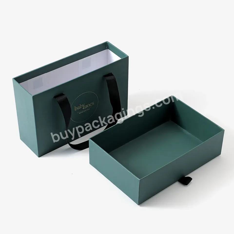 High End Cardboard Box Luxury Custom Private Label Drawer Packaging Apparel Paper Box