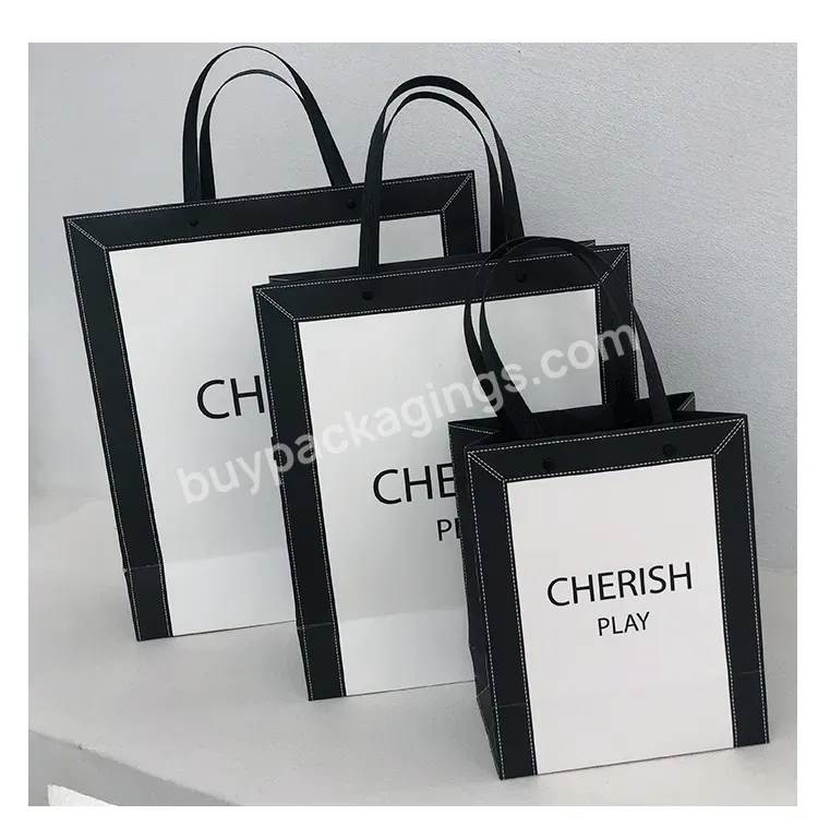 High-end Custom Kraft Gift Shopping Bag For Clothing Shopping Bag For Clothing