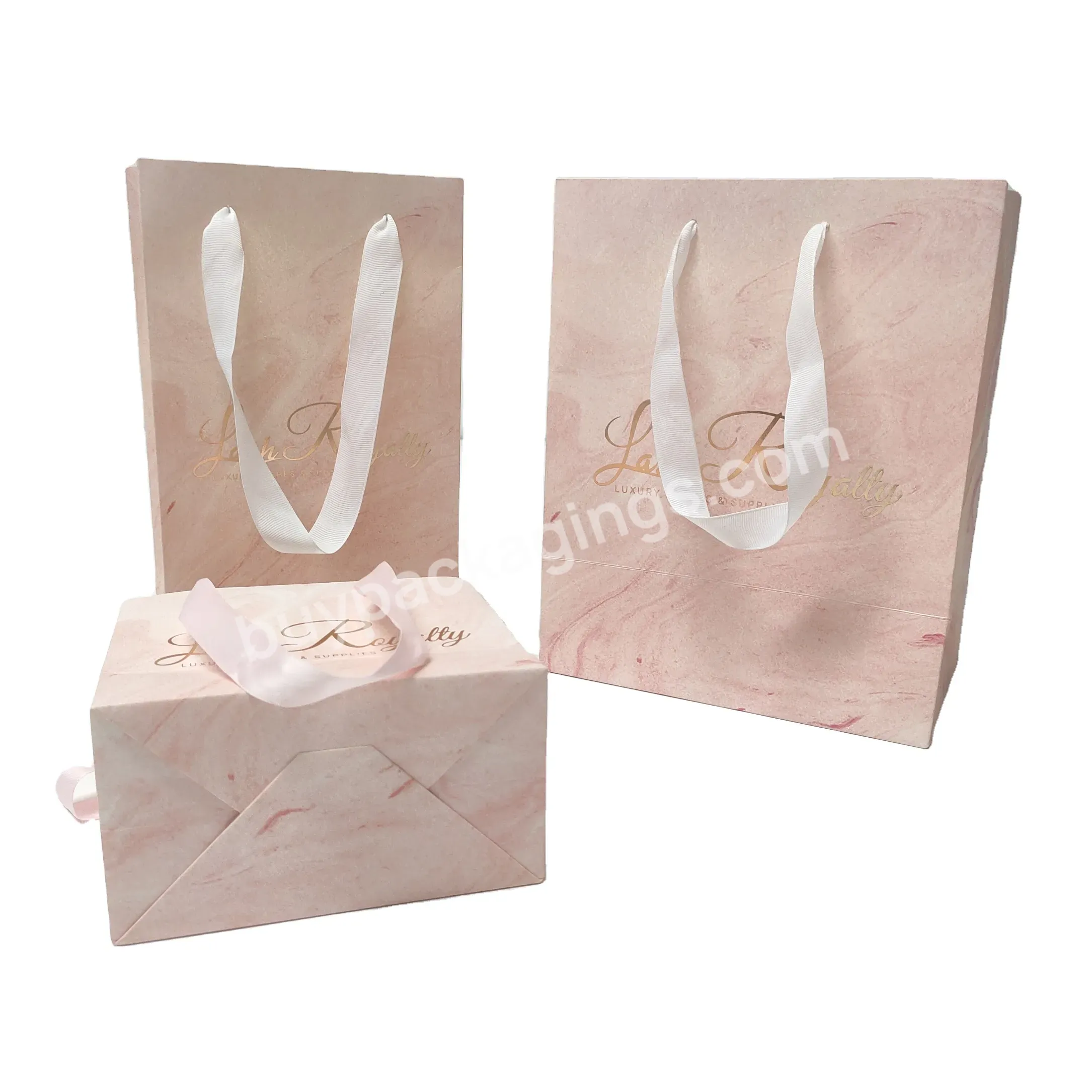 High End Gift Box Custom With Handle Shopping Bags For Underwear Packaging