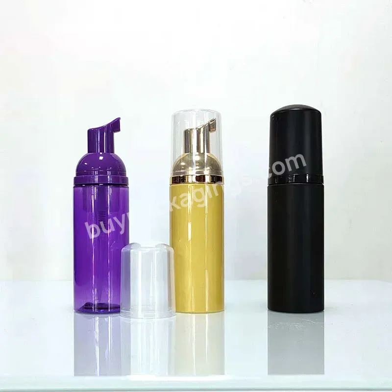 High End Lower Moq Foam Pump Bottle 50ml Hand Soap Cleansing Foam Gold Pink Gold Foam Pump Bottle