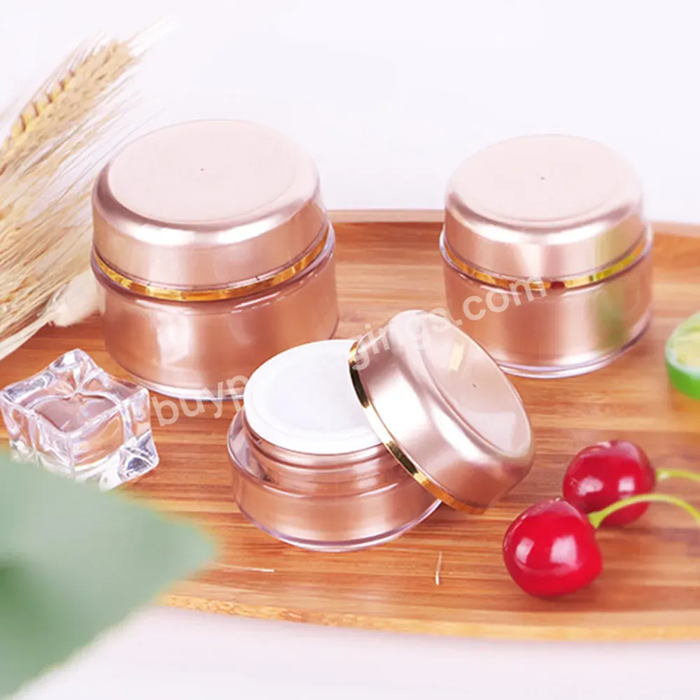 High End Ps 20g 30g 40g Rose Gold Skin Care Face Cream Lotion Body Eye Cream Container Jar