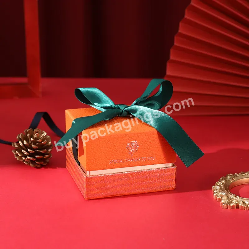 High-end Ribbon Lid & Base Gift Box Boutique Valentine's Day Jewelry Box Universal Cosmetics Storage Box