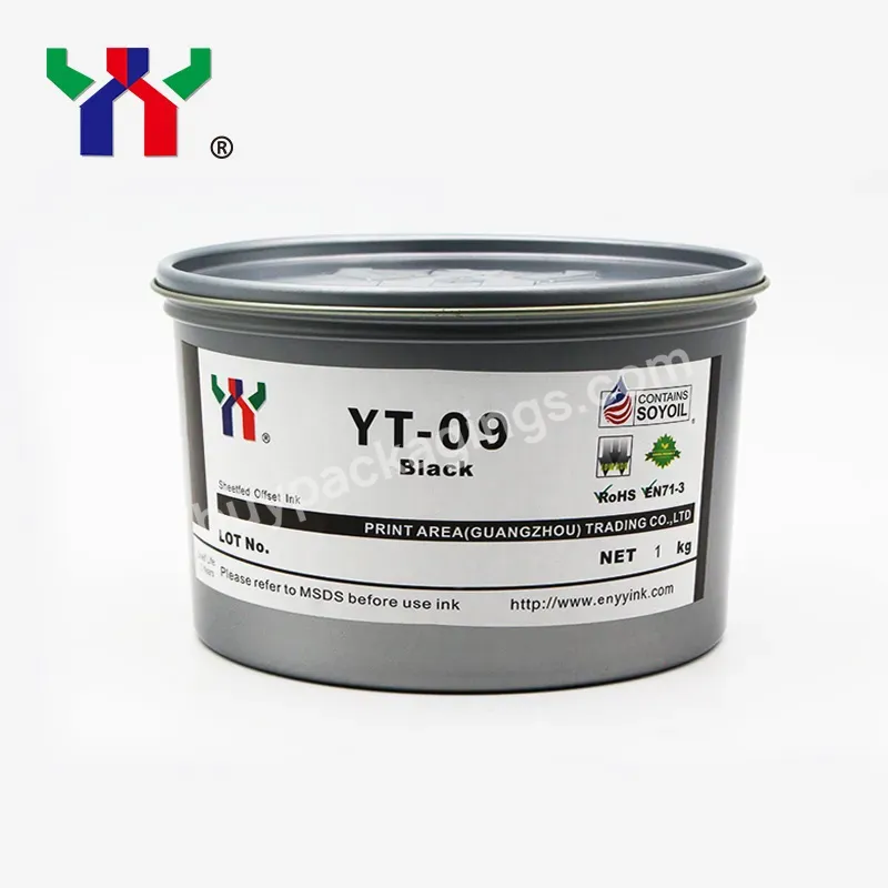 High Gloss Ceres Yt-09 High Gloss Eco-freindly Offset Soy Ink,1kg/can,Cyan/magenta/yellow/black Each 1kg