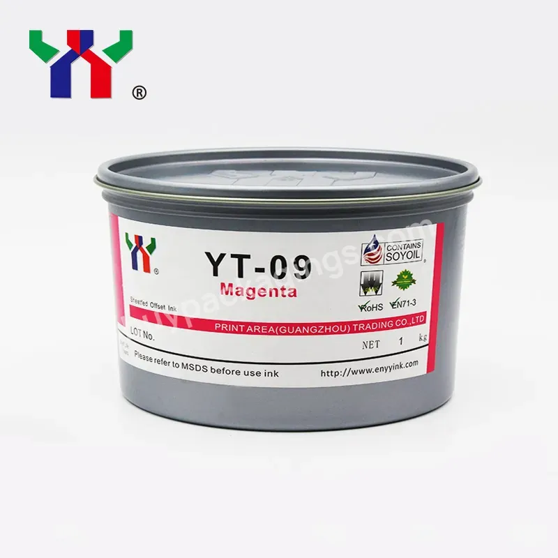 High Gloss Yt-09 Offset Printing Soy Cmyk Ink,Magenta