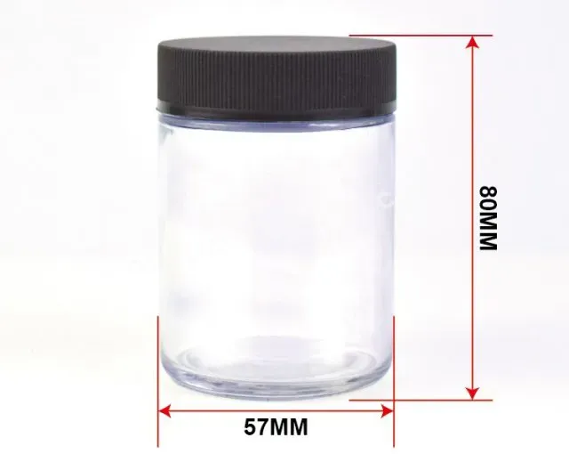 High Grade 1oz To18oz 16oz Clear Smell Proof Round Airtight Container Dry Flower Storage Child Resistant Glass Bottle Packaging