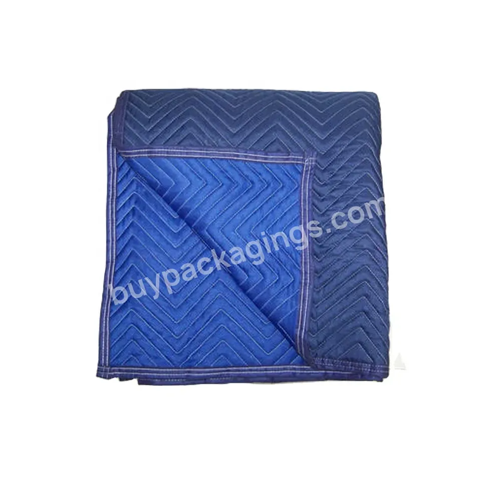 High-grade Custom Logo Luxury Moving Blanket Pads Polyester Quilted Furniture Moving Blanket