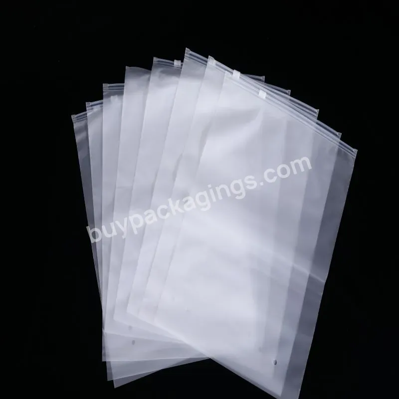 High Grade Custom Logo Wholesale Storage Zipper Bags Thickened Clothing Packaging Bag Self Sealing Plastic Zipper Bag