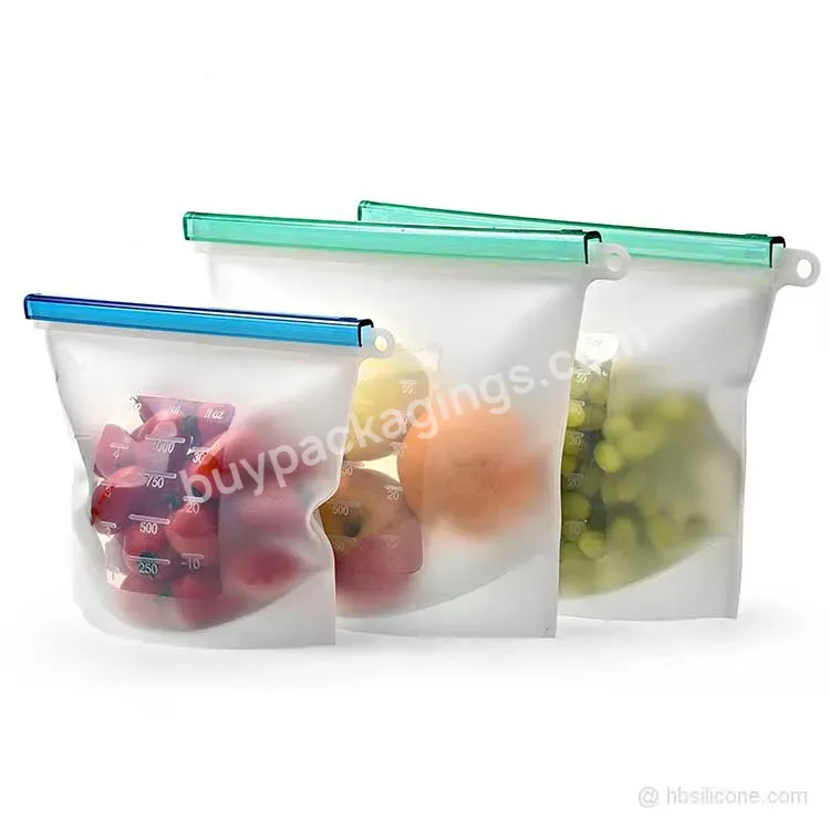High Grade Custom Reusable Silicone Food Storage Bag For Packaging