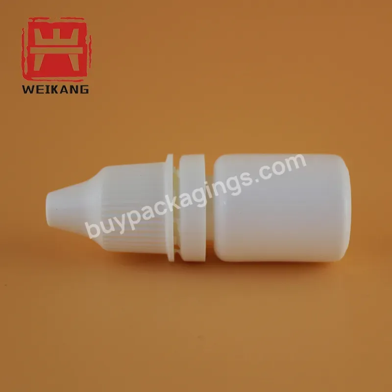 High Grade White 5ml Ldpe Plastic Medical Eye Ear Drops Dropper Bottle