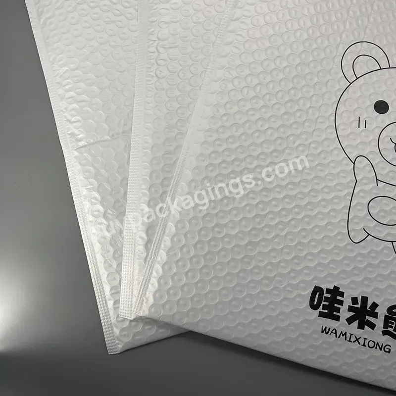 High Grade White Pearlescent Film Bubble Envelope Bag Waterproof Fragile Foam Bag Clothing Book Express Packaging