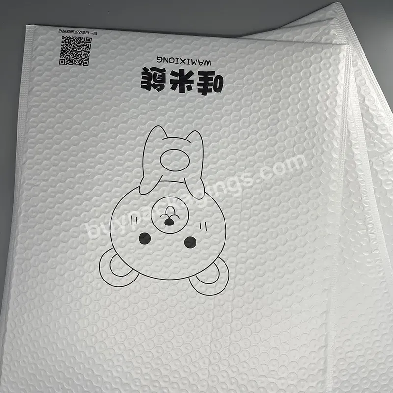 High Grade White Pearlescent Film Bubble Envelope Bag Waterproof Fragile Foam Bag Clothing Book Express Packaging