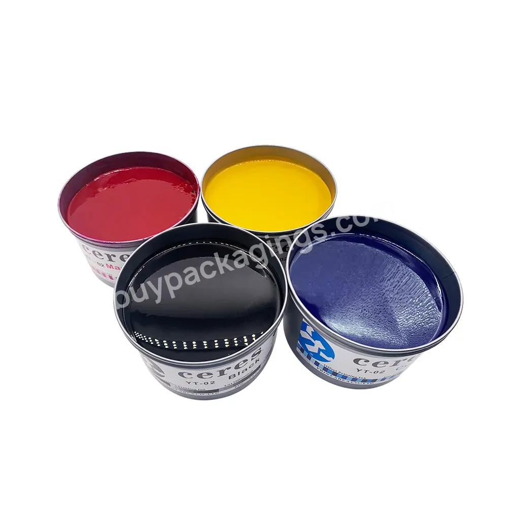 High Gross Ceres Yt-02 Sheet- Fed Offset Ink For Paper Cyan,1 Kg/can