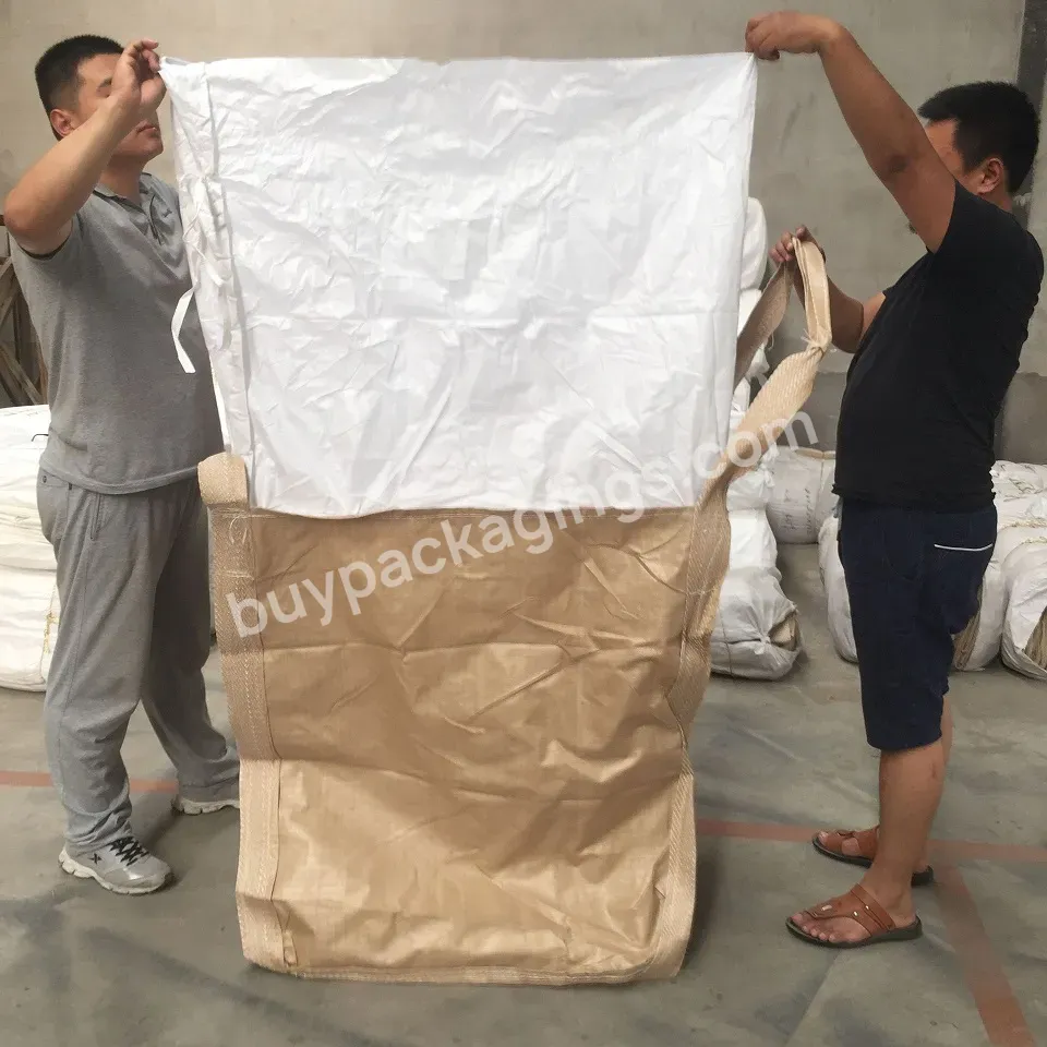 High Quality 1000 Kgs 1 Ton 1.5 Ton Plastic Big Bulk Flexible Container Fibc Jumbo Bag With Logo