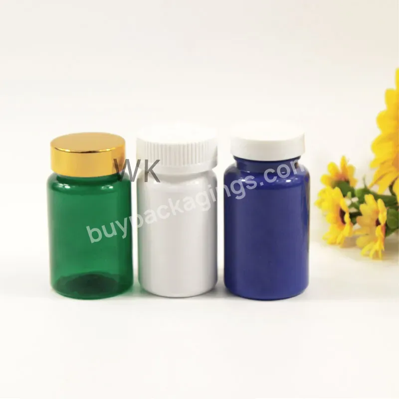 High Quality 100ml Serum Bottle Pill Plastic Capsule Bottle Pet Empty Cosmetic Bottles With Screw Cap Packaging Jars