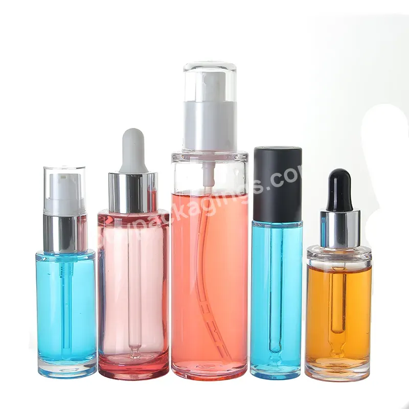 High Quality 100ml Transparent Custom Custom Spray Pump Bottle Essential Oil Dropper Bottle Plastic Cosmetic Diffuser Bottle