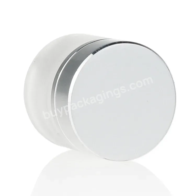 High Quality 10g Cosmetic Cream Matte Frosted Clear Glass Jar