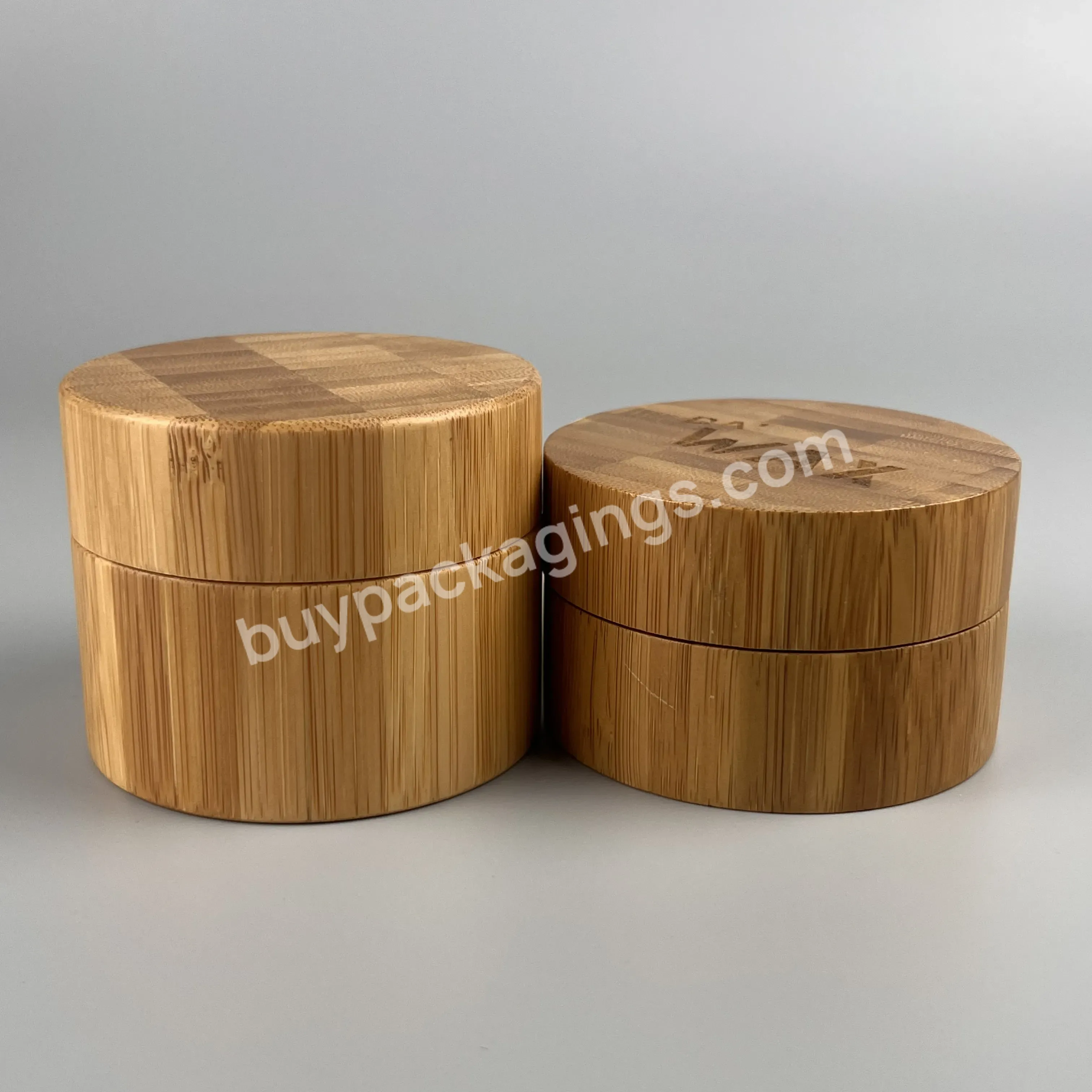 High Quality 10ml 15ml 30ml 50ml 100ml Cosmetic Pp Plastic Jars And Bottles Bamboo Jars Custom Logo Wholesales