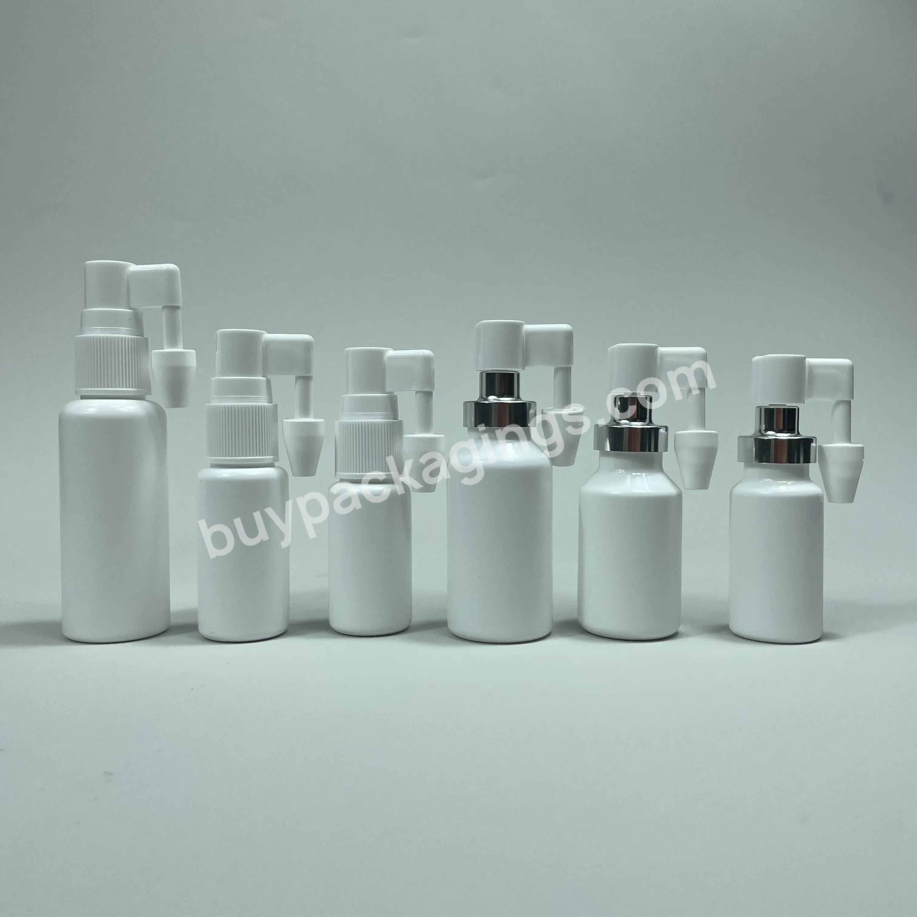 High Quality 15ml 20ml 30ml Liquid Pharma Packaging Fine Mist Oral Spray Bottle Hdpe Plastic Nasal Ear Spray Pump Bottle