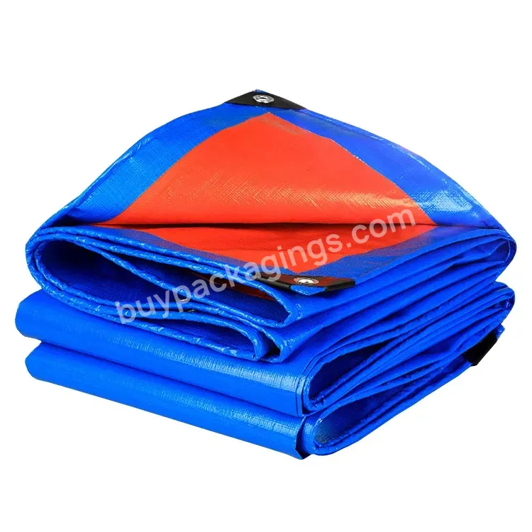 High Quality 180gsm Blue Waterproof Light Pe Tarpaulin With Breathability For Packing And Outdoor Covering