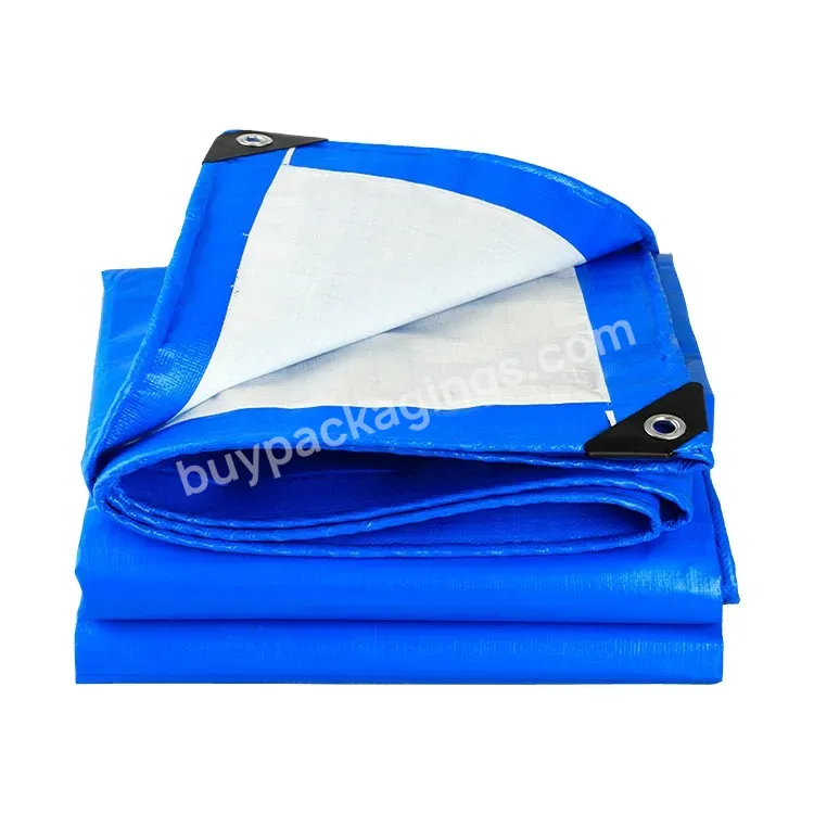High Quality 180gsm Blue Waterproof Light Pe Tarpaulin With Breathability For Packing And Outdoor Covering