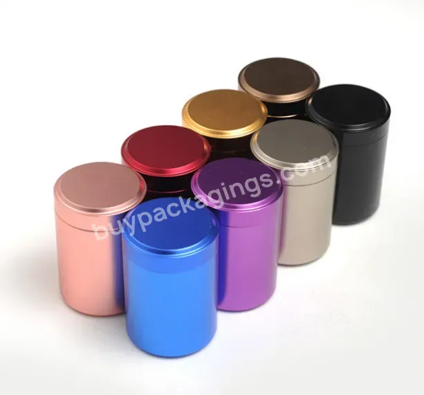 High Quality 1oz 2oz 30 Ml 60ml 120ml 140ml Metal Storage Cans With Child Proof Metal Tin For Tea