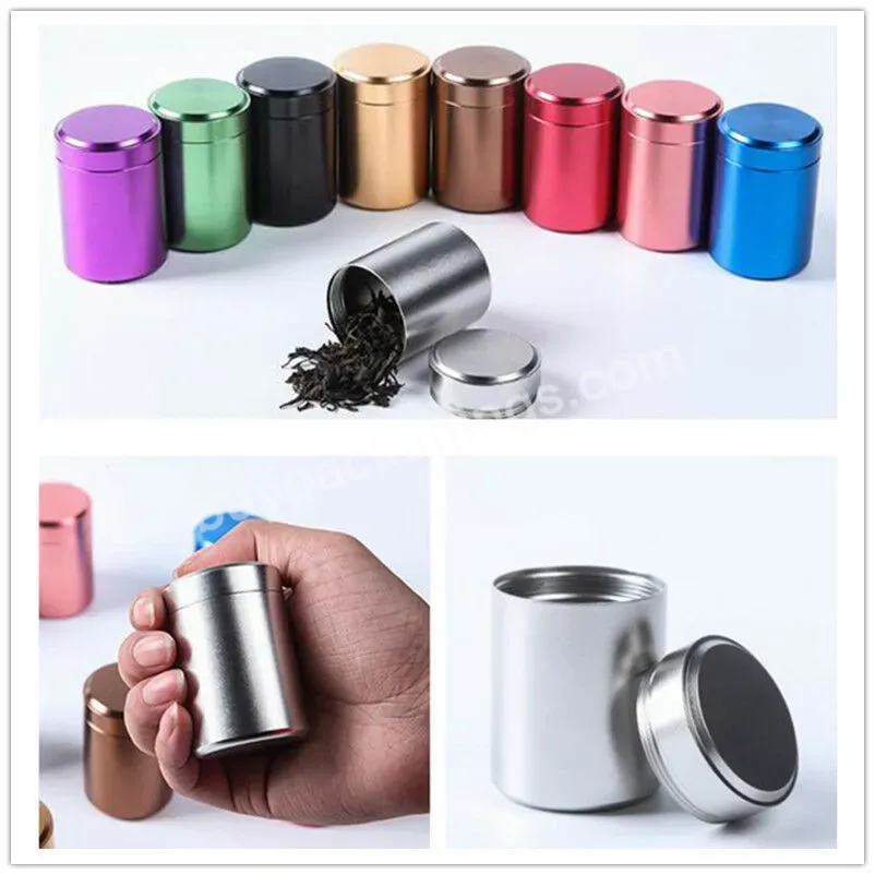 High Quality 1oz 2oz 30 Ml 60ml 120ml 140ml Metal Storage Cans With Child Proof Metal Tin For Tea
