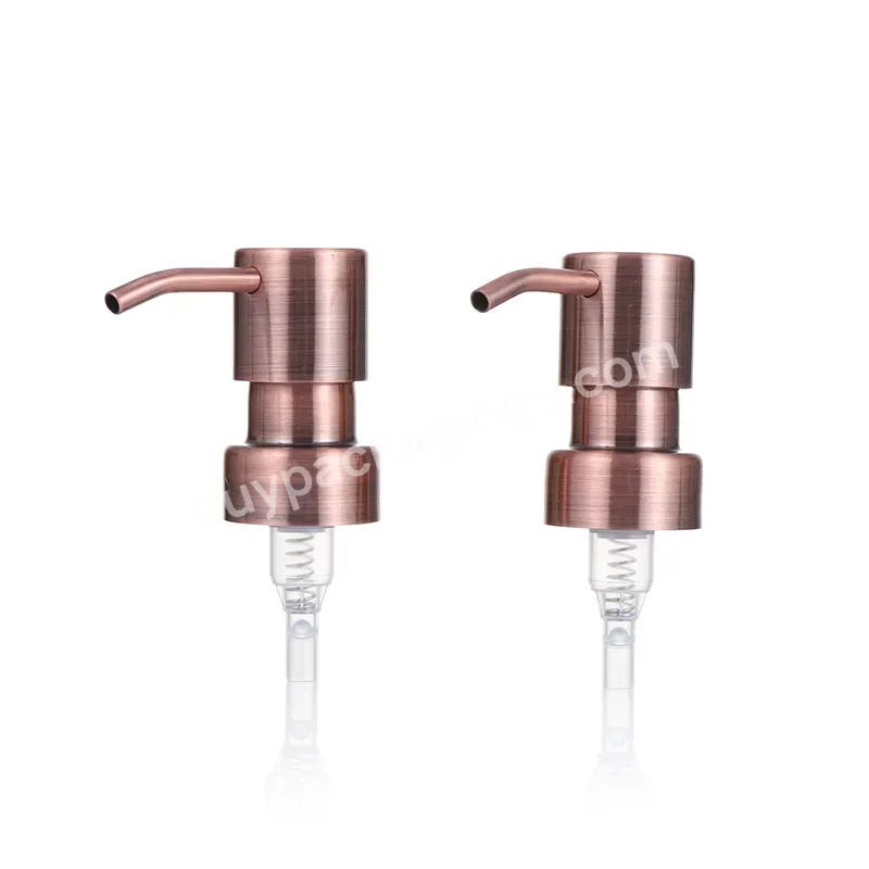 High Quality 28/400 Stainless Steel Copper Brushed Glass Lotion Bottle Metal Liquid Soap Dispenser Pump - Buy Hand Sanitizer Lotion Bottle Pump,Metal Foaming Liquid Soap Pump,Gel Storage Bottle Lid Packaging.