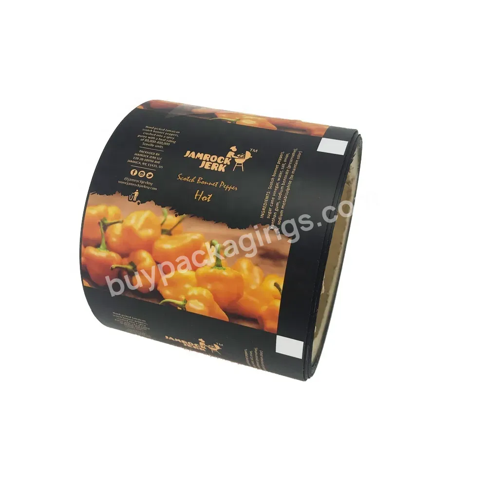 High Quality 3g Sachet Packaging Tomato Peanut Paste Laminated Food Grade Plastic Wrap Roll Film