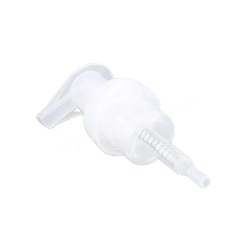 High Quality 42 Mm Long Neck Cosmetic White Plastic Shampoo Bottle Head Dispenser Foam Pump