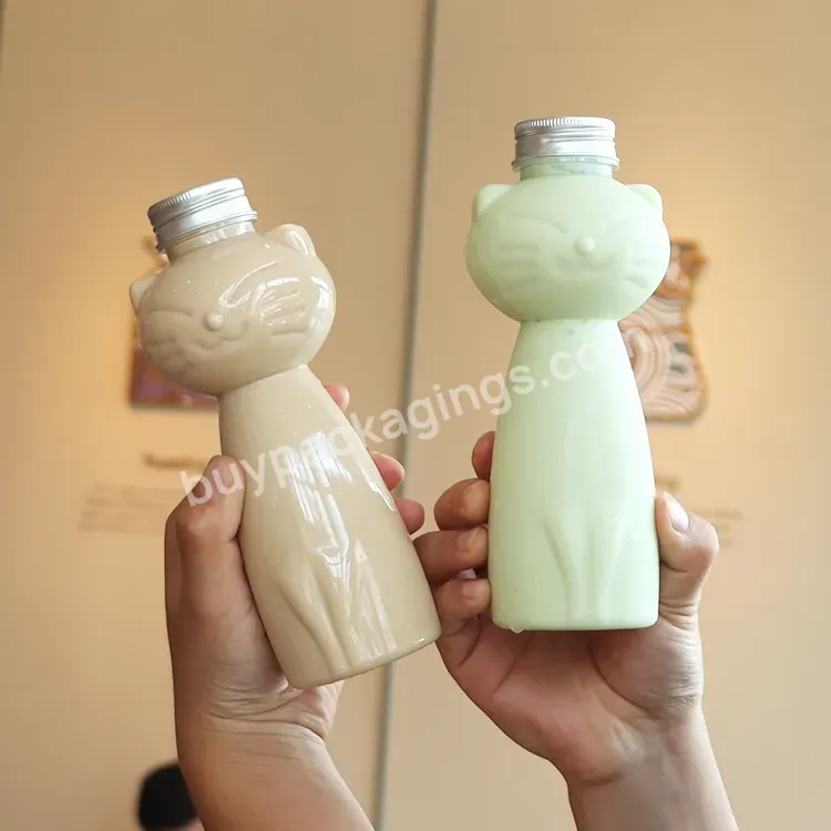 High Quality 500ml Caton Cat Pet Food Grade Plastic Milk Tea Bottle