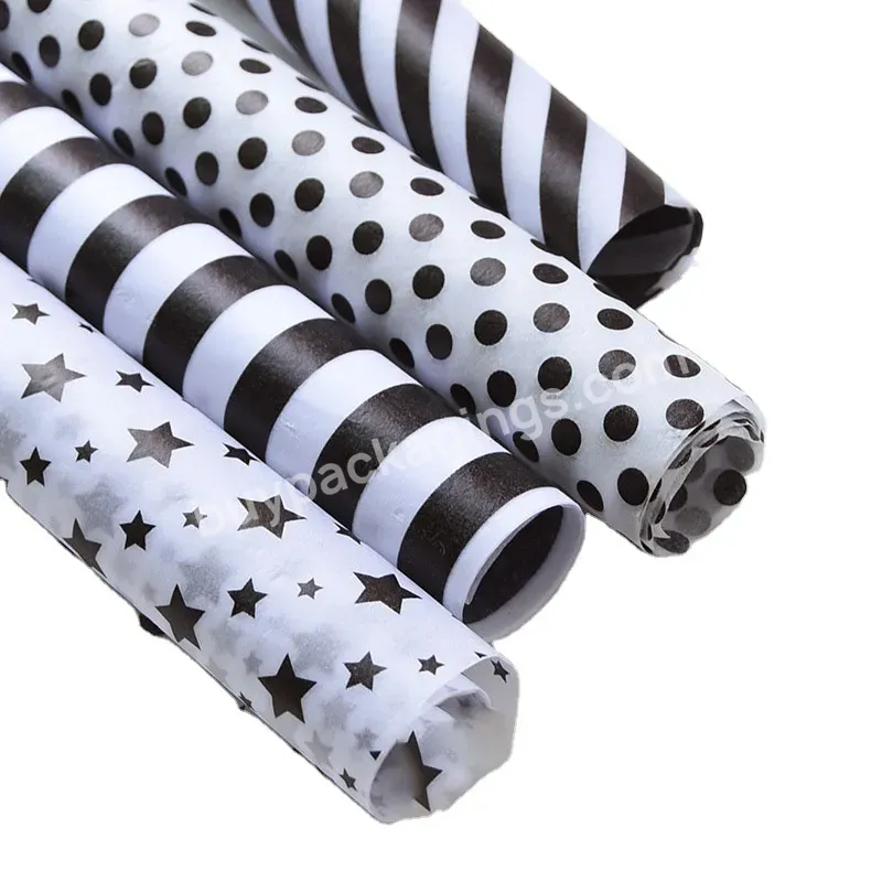 High Quality 50*70 Cm Wrapping Paperl Christmas Striped Gift Wrapping Paper