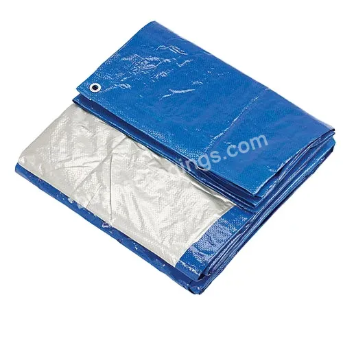 High Quality 50gsm-300gsm Dark Blue Sliver Pe Laminated Plastic Sheets Truck Cover