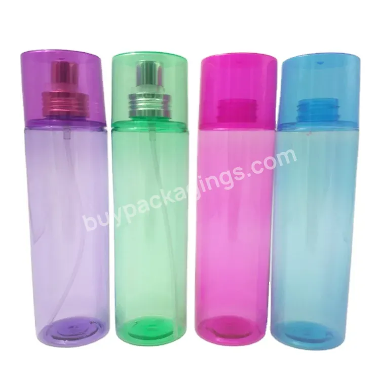 High Quality 8oz Pet Plastic Cosmetic Bottle With Fine Mist Sprayer Empty Daily Care Spray Perfume Bottle 250ml With Big Cap