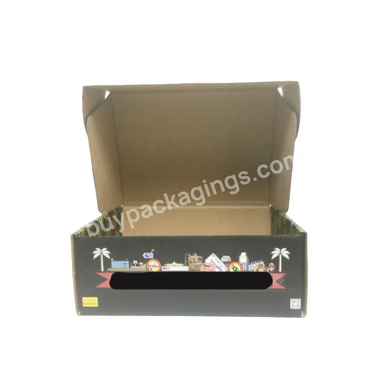 high quality 9x7x2 custom logo mailer corrugated box custom low price large fabric shipping box