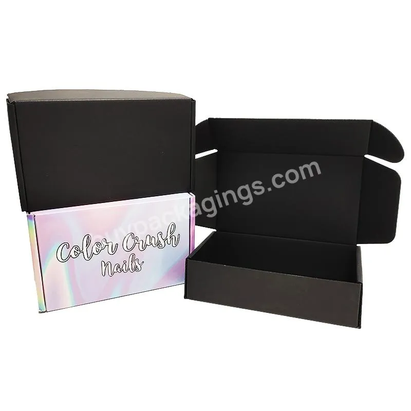 high quality 9x7x2 mailer folding box custom printed embossing customized shipping boxes wholesale