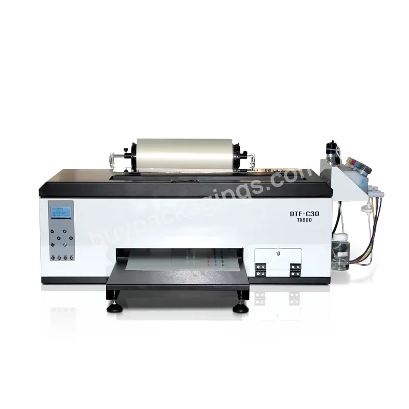 High Quality A3+ Dtf Printer With Roll To Roll Heat Transfer Machine For Tx800 Printhead 33cm 30cm Tx800 Dtf Printer