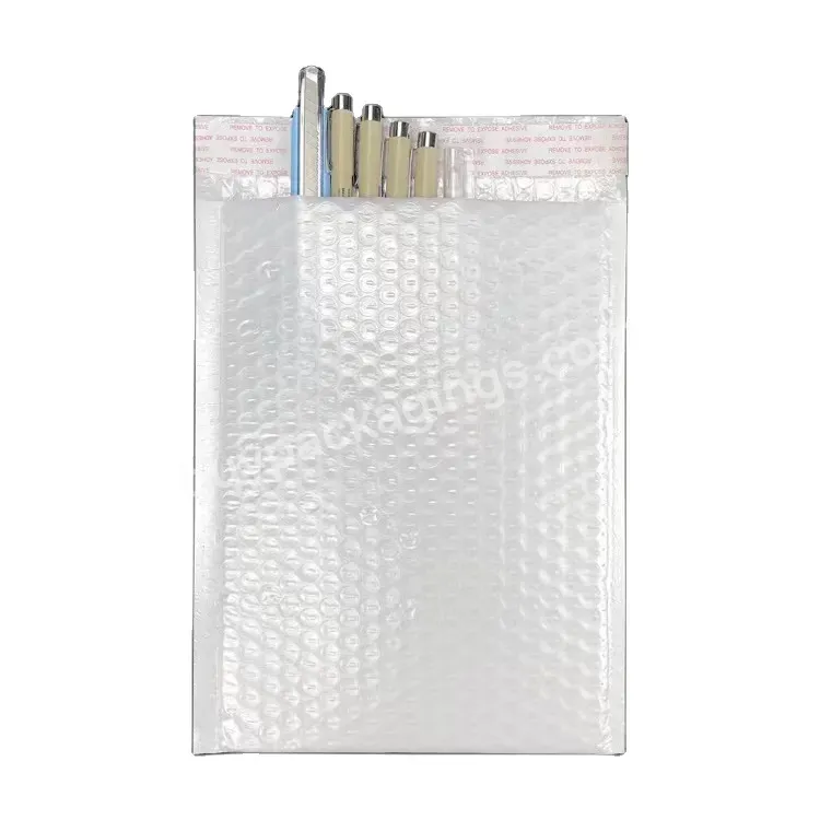 High Quality Adhesive Bag Biodegradable Poly Recyclable Bble Wrap Envelope Packaging Bubble Mailer - Buy Bubble Mailer,White Poly Bubble Mailer,In Stock Size White Poly Bubble Mailer.