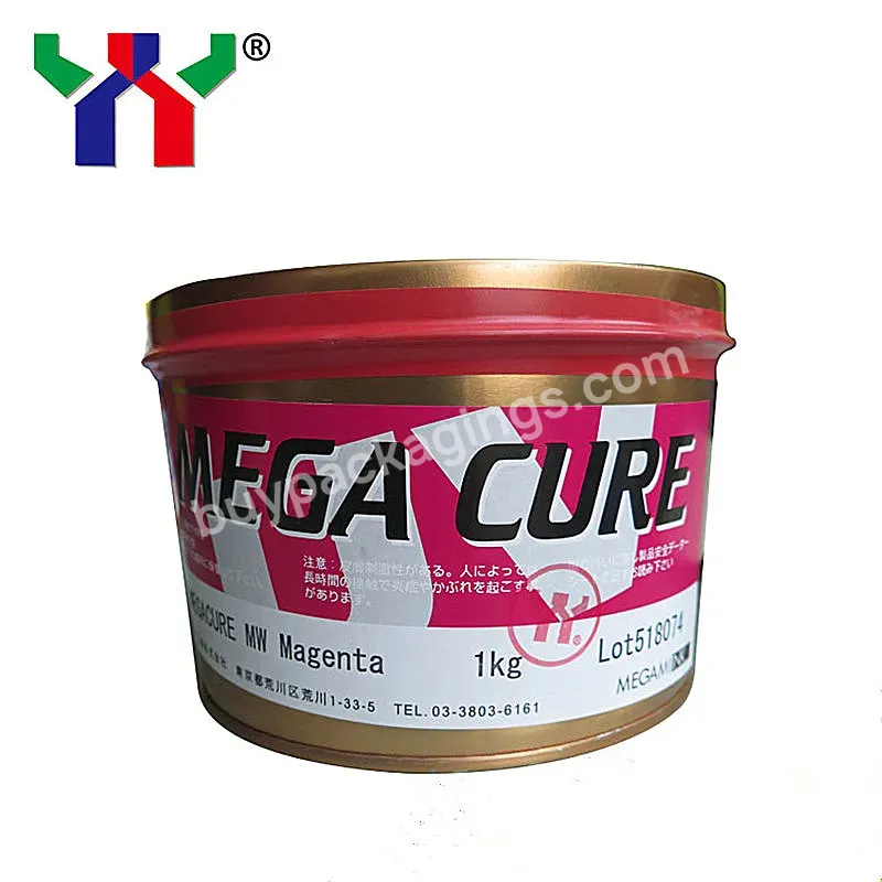 High Quality Anti Heat Uv Megacure Offset Printing Ink,Magenta Color,1kg/can