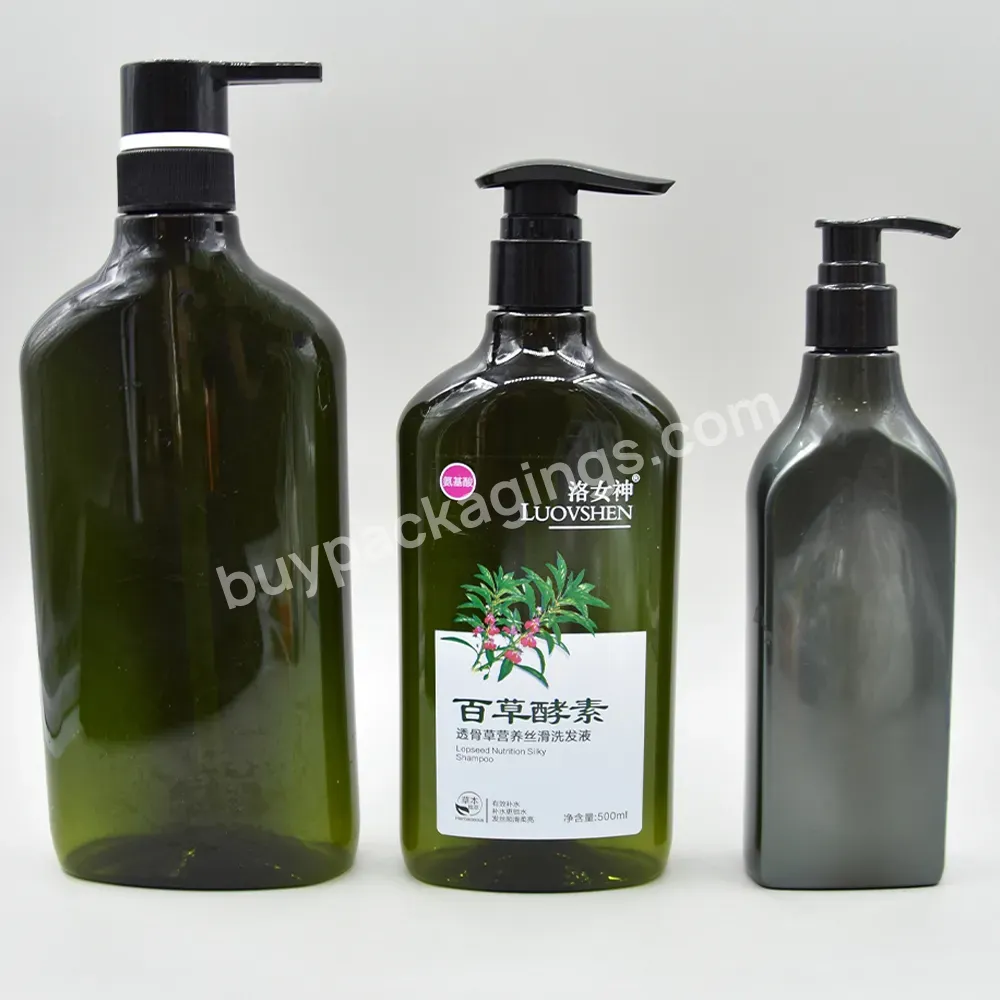 High Quality Big Amount Sale 800ml Non-toxic Eco-friendly Luxury Plastic Empty Shampoo Lotion Bottle