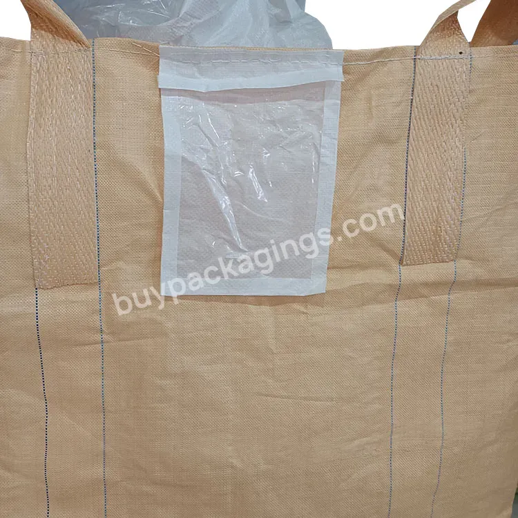 High Quality Big Sand Bag 1000kg 1500kg Pp Woven Super Sack Big Bulk Bag Jumbo Bag Fibc For Sand