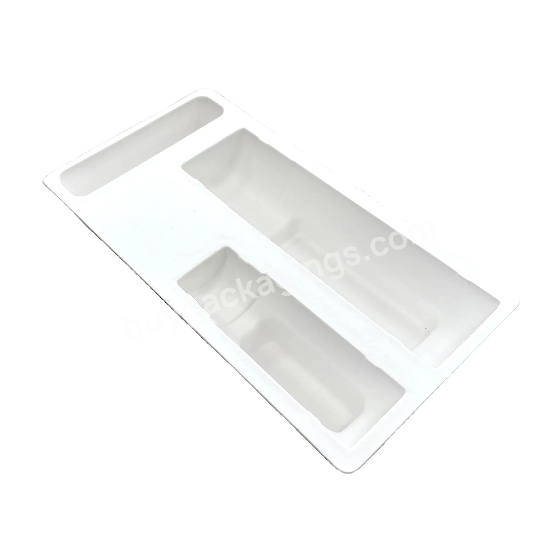 High Quality Biodegradable Custom Luxury Paper Skin Care Bottle Packaging Inner Tray Cosmetic Holder