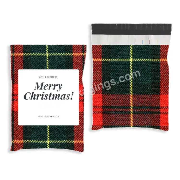 High Quality Biodegradable Poly Mailer Waterproof Multi-color Plaid Pattern Mailing Bags Shipping Bags