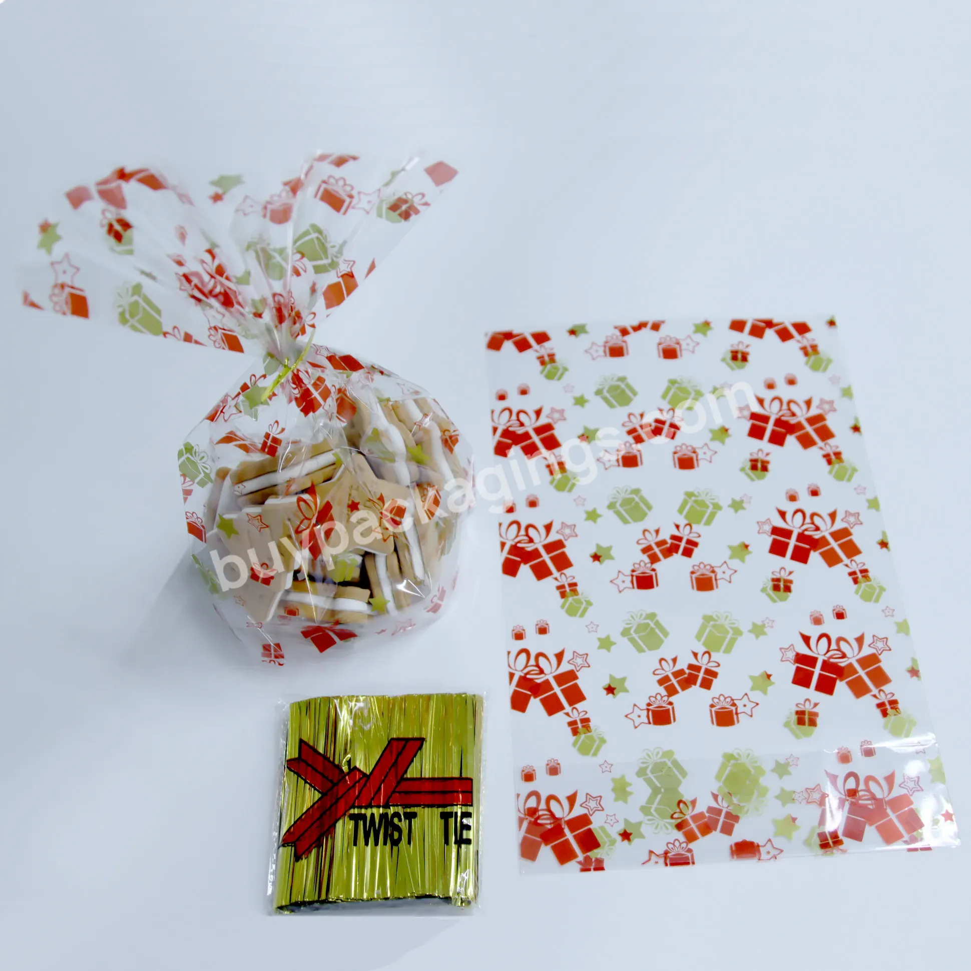 High Quality Bopp Cellophane Biscuits Bags Candy And Gift Transparent Bags