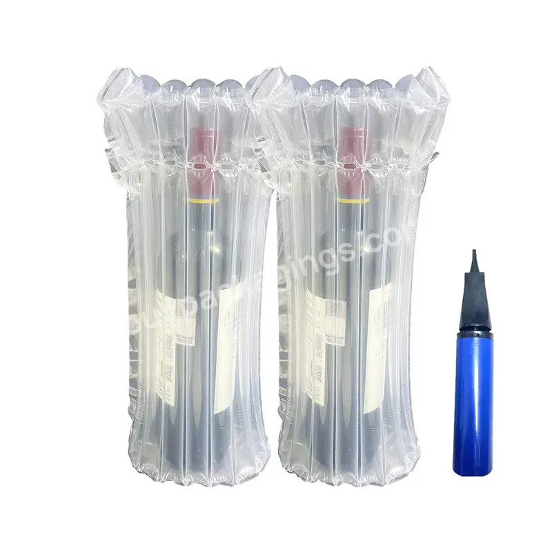 High Quality Bottle Packaging Inflatable Air Bubble Column Bag For Glass Packaging