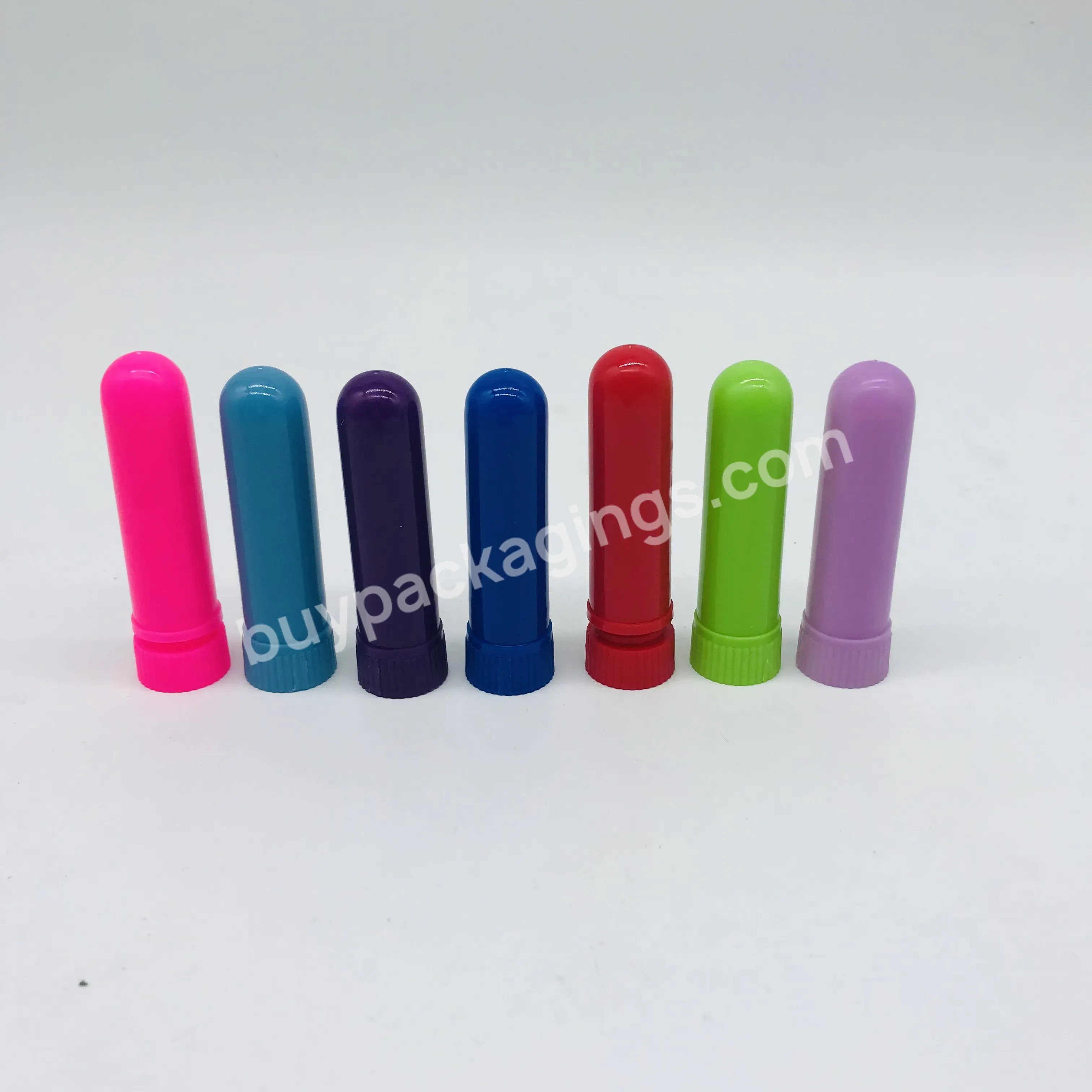 High Quality Bpa Free Multi-color Nasal Inhaler Tube Nasal Inhaler Stick With Cotton Wicks 5ml - Buy Nasal Inhaler Stick,Nasal Inhaler,Inhaler Nasal.